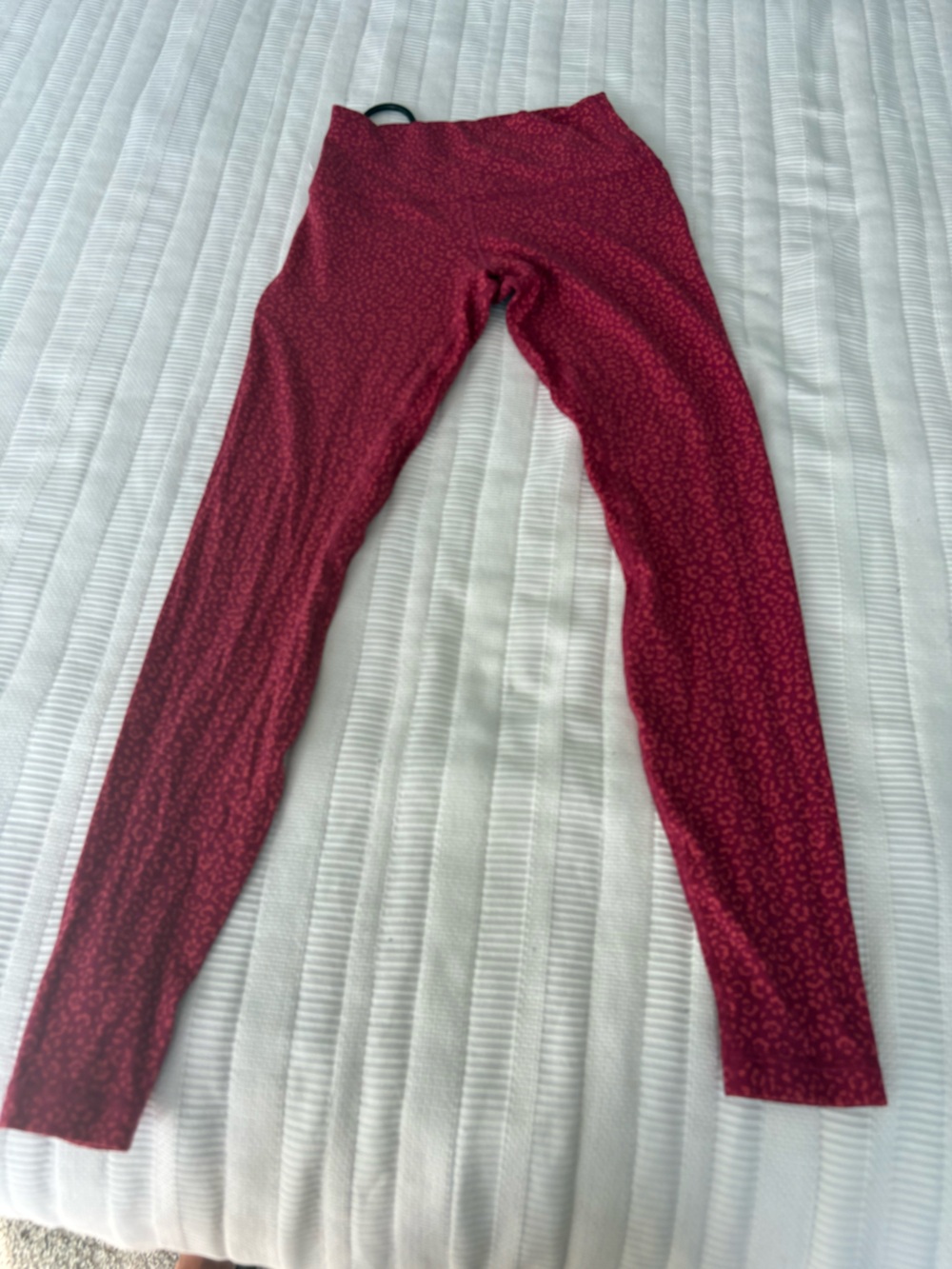 lululemon athletica Red Patterned Leggings